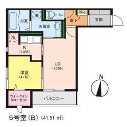 野芥駅 徒歩16分 1階の物件間取画像